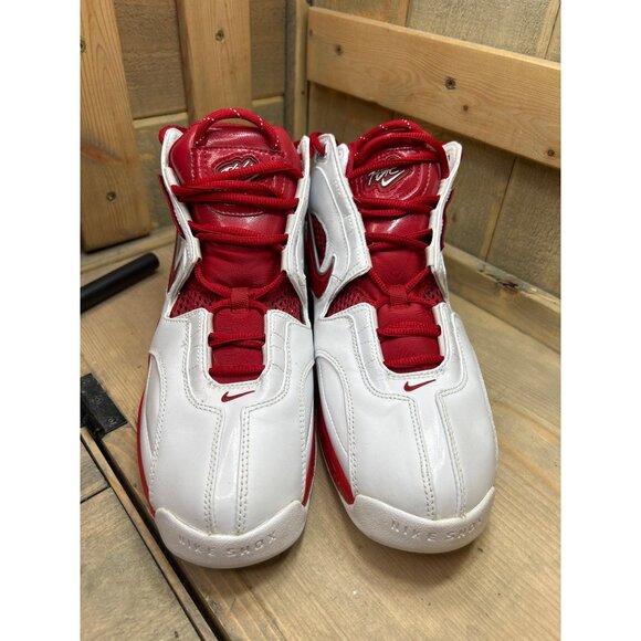 US9.5 Nike Flight Shox Basketball Shoes White/Red 309182-161 Rare EU43 main image 4